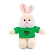 Cute Stuffed Animal with 'Love You' Tee - Perfect Gift for Kids and Beloved Ones