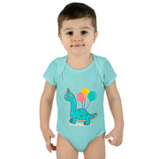 Cute Dinosaur Birthday Bodysuit for Infants - Fun Baby Clothes with Balloons