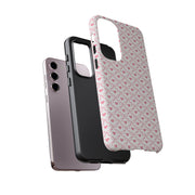 Stylish Samsung Galaxy Phone Case with Pink Ribbon Design