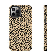 Leopard Print Tough Phone Case - Stylish Protection for Your Device