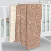 Cozy Floral Sherpa Fleece Blanket - Soft and Stylish
