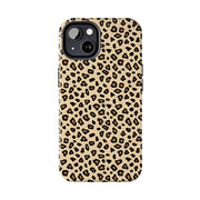 Leopard Print Tough Phone Case - Stylish Protection for Your Device