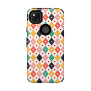 Colorful Diamond Pattern Google Pixel Phone Case - Tough Cases