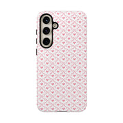 Stylish Samsung Galaxy Phone Case with Pink Ribbon Design