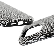 Zebra Print Tough Phone Case - Durable Protection for Style and Function