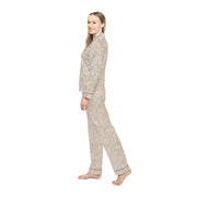 Elegant Zebra Print Women's Satin Pajamas - Luxurious Loungewear for Relaxation
