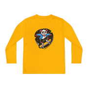Youth Skateboarding Panda Long Sleeve Tee - Fun and Sporty Design for Active Kids