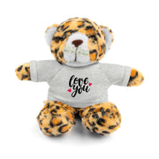 Cute Stuffed Animal with 'Love You' Tee - Perfect Gift for Kids and Beloved Ones