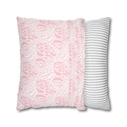 Inspirational Love Pillowcase - Soft Spun Polyester Square Cushion with Heart Design