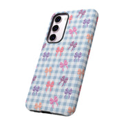 Cute Bow Pattern Tough Samsung Galaxy Phone Case - Stylish Protective Cover for Everyday Use