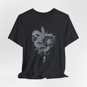 Botanical Snake Unisex Tee - Trendy Graphic T-Shirt for Nature Lovers