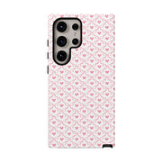 Stylish Samsung Galaxy Phone Case with Pink Ribbon Design