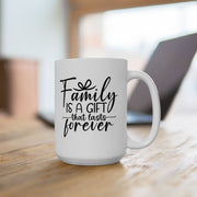 Family is the Heart of the Home Ceramic Mug - 11oz & 15oz