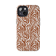 Stylish Zebra Print Tough Phone Case - Durable Protection & Trendy Design