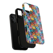 Playful Cat iPhone Case - Tough & Colorful Design