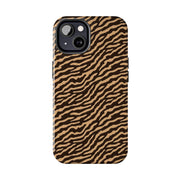 Wild Tiger Print Tough Phone Case – Durable Protection for Adventurers