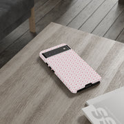 Pink Heart Pattern Google Pixel Tough Case - Stylish and Durable Phone Cover