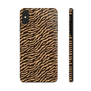 Wild Tiger Print Tough Phone Case – Durable Protection for Adventurers