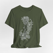 Eco-Friendly Nature Art Unisex Jersey Tee - Botanical Design