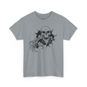 Skeleton Graphic Unisex Heavy Cotton Tee - Perfect for Halloween & Casual Wear