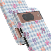 Bow-Patterned Google Pixel Phone Case - Stylish Protection for Your Device