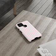 Pink Heart Pattern Google Pixel Tough Case - Stylish and Durable Phone Cover