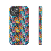 Playful Cat iPhone Case - Tough & Colorful Design