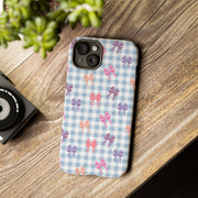 Cute Bow Pattern iPhone Case - Tough Cases for Girls & Women