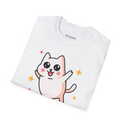 Cute Cat Graphic Unisex Softstyle T-Shirt - Perfect for Pet Lovers