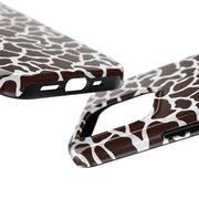 Giraffe Print Tough Phone Case - Stylish & Durable Protection for Animal Lovers
