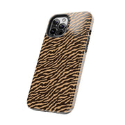 Wild Tiger Print Tough Phone Case – Durable Protection for Adventurers