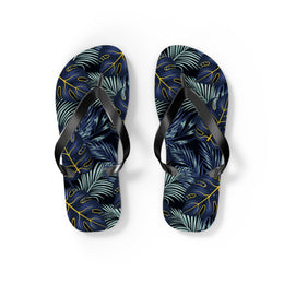 Tropical Leaf Flip Flops | Summer Beach Sandals for Vacation