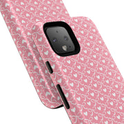Pink Heart Pattern Tough Google Pixel Phone Case - Cute and Durable Protection
