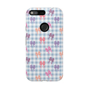 Bow-Patterned Google Pixel Phone Case - Stylish Protection for Your Device