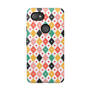 Colorful Diamond Pattern Google Pixel Phone Case - Tough Cases