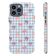 Cute Bow Pattern iPhone Case - Tough Cases for Girls & Women