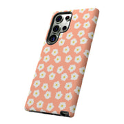 Daisy Pattern Tough Samsung Galaxy Phone Case - Floral Design for Stylish Protection