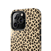Leopard Print Tough Phone Case - Stylish Protection for Your Device