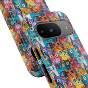 Colorful Cat Google Pixel Phone Case - Tough Cases for Pet Lovers