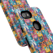 Colorful Cat Google Pixel Phone Case - Tough Cases for Pet Lovers