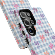 Cute Bow Pattern Tough Samsung Galaxy Phone Case - Stylish Protective Cover for Everyday Use