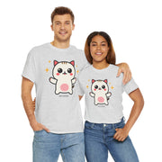 Cute Cat Printed Unisex Heavy Cotton Tee