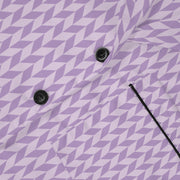 Elegant Women's Satin Pajamas Set - Lavender Pattern for Cozy Nights