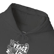 Peace Love Weed Unisex Hoodie - Cozy Cannabis Sweatshirt for Relaxed Vibes