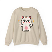 Cute Cat Graphic Unisex Crewneck Sweatshirt - DEVOTREE