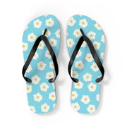 Floral Blue Flip Flops - Summer Chic Sandals for Beach and Casual Wear