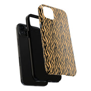 Wild Tiger Print Tough Phone Case - Stylish and Durable