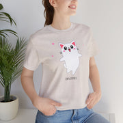 Cute Cat Devotion Unisex Short Sleeve Tee - Fun & Playful T-Shirt for Cat Lovers