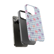 Cute Bow Pattern iPhone Case - Tough Cases for Girls & Women