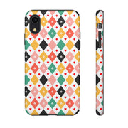 Colorful Playing Card Pattern Tough Case for iPhone
